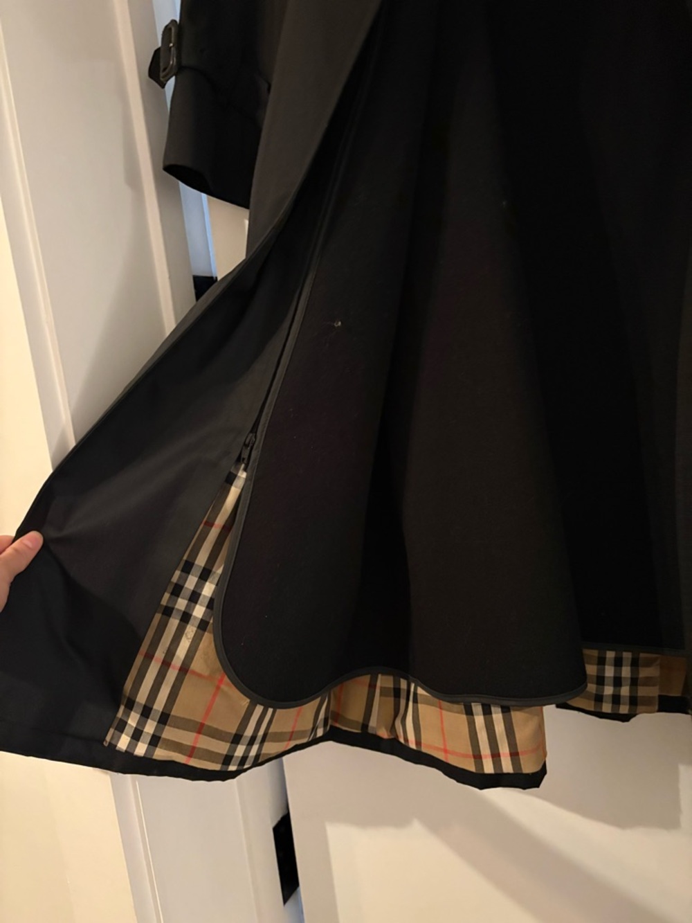 Burberry Black Trench Coat - Picture 3 of 5